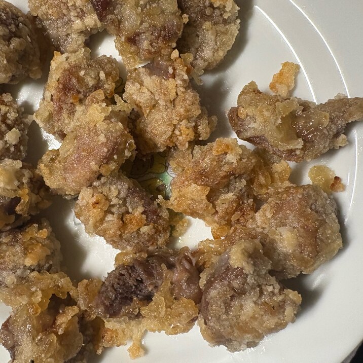 砂肝の揚げ焼き